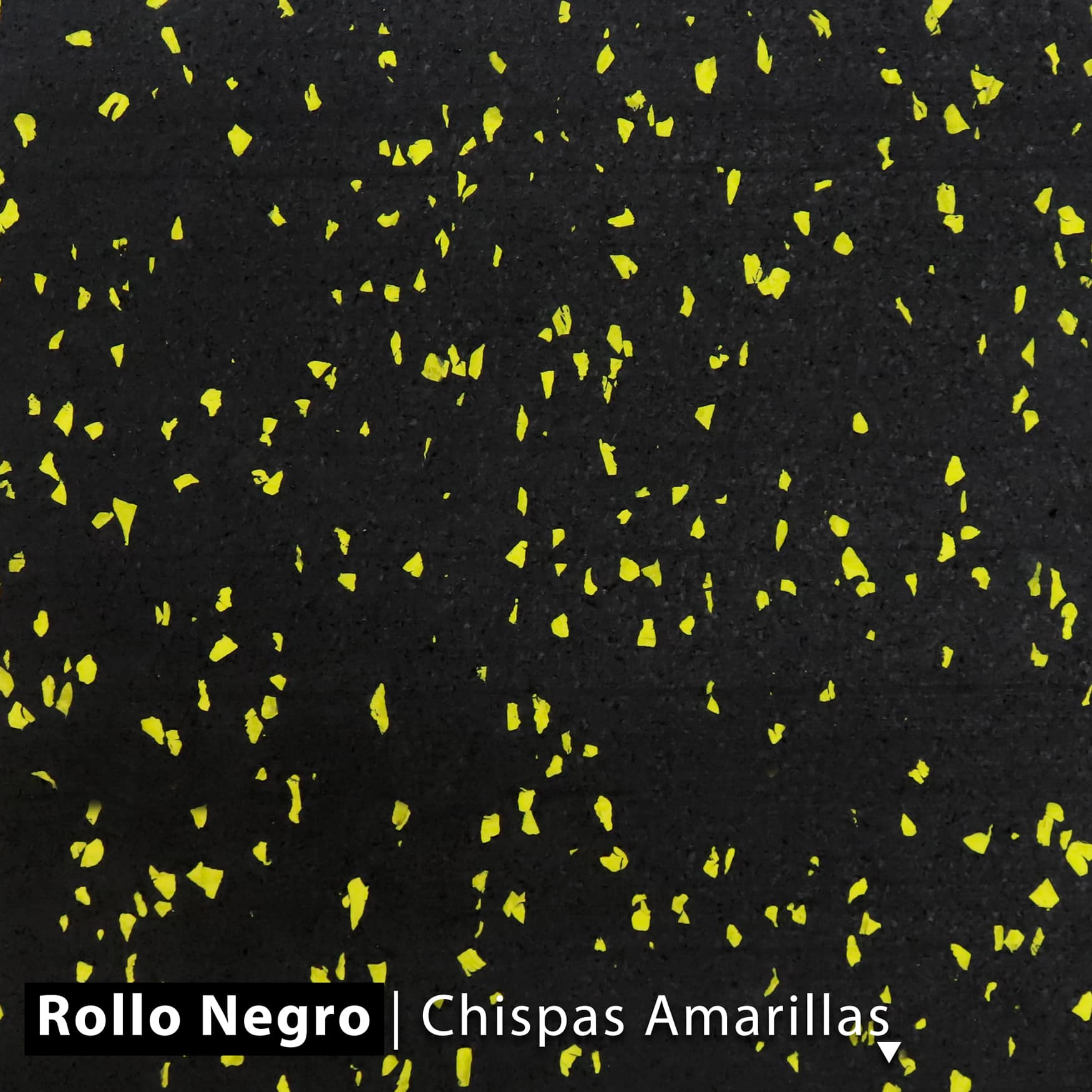 Negro con chispas amarillas