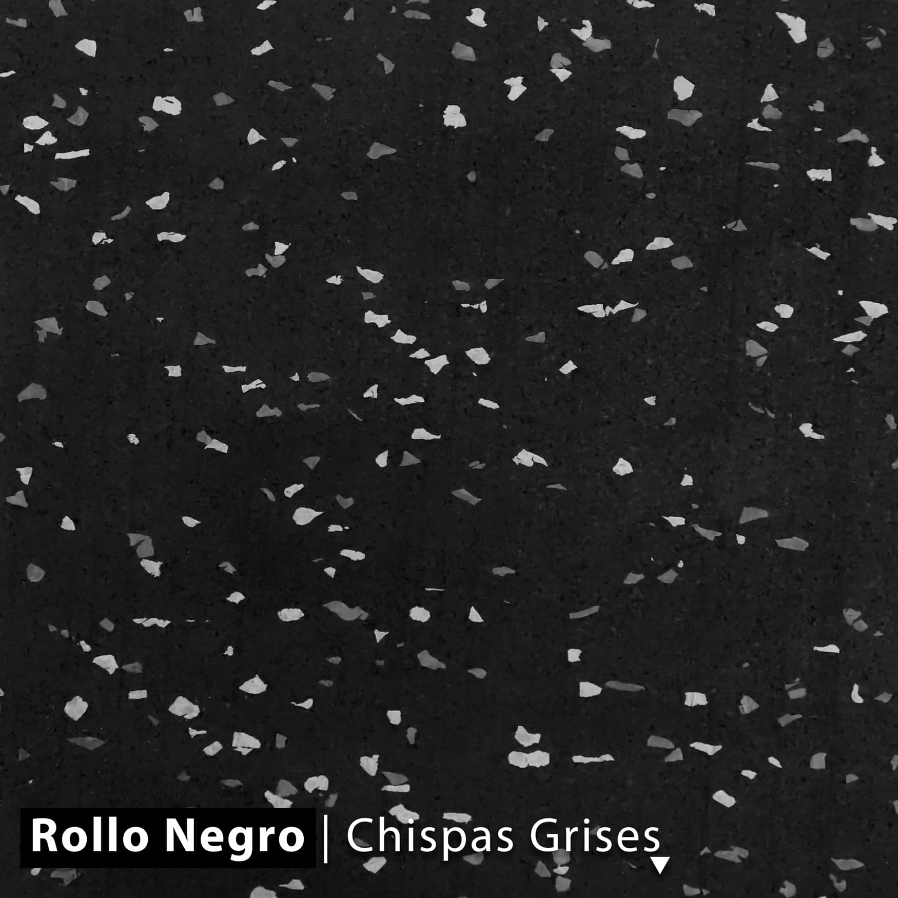 Negro con chispas grises